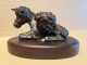 G. Harvey Journey's End burro donkey jackass western bronze sculpture