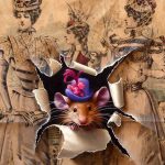 Marina Dieul A La Mode mouse mice trompe l'oeil realist realistic wildlife oil painting