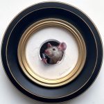 Marina Dieul Petite Souris 836 little mouse mice wildlife trompe l'oeil oil painting framed humorous art fantasy