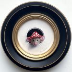 Marina Dieul Petite Souris 837 little mouse mice wildlife trompe l'oeil oil painting framed humorous art fantasy