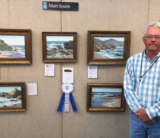 Matt Smith "Artists' Choice Award" winner 20th Annual Laguna Beach Plein Air Painting Invitational seascape landscape oil painting
