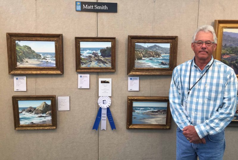 Matt Smith "Artists' Choice Award" winner 20th Annual Laguna Beach Plein Air Painting Invitational seascape landscape oil painting