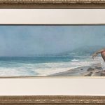 steve hanks shore steps figure figurative ocean beach watercolor painting