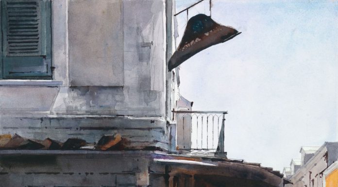 Dean Mitchell Napoleon House watercolor New Orleans