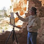 Lorenzo Chavez painting on location artist plein air outdoor