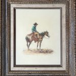 olaf wieghorst cowboy charro pen ink watercolor western painting horse