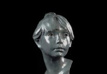 Glenna Goodacre Erica bronze figure bust female woman lady sculpture