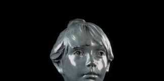 Glenna Goodacre Erica bronze figure bust female woman lady sculpture