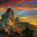 Dale Terbush The Distant Dance western landscape sunrise sunset western acrylic painting
