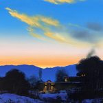 Dale Terbush The Peace of Twilight oil painting landscape sunset sunrise adobe