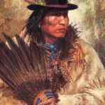 James Ayers His New Hat Oglala Sioux Native American oil painting sold