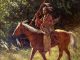 James Ayers Proud Warrior Native American Indian warrior chief horse western oil painting