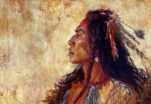James Ayers Supreme Dignity Native America portrait western oil painting