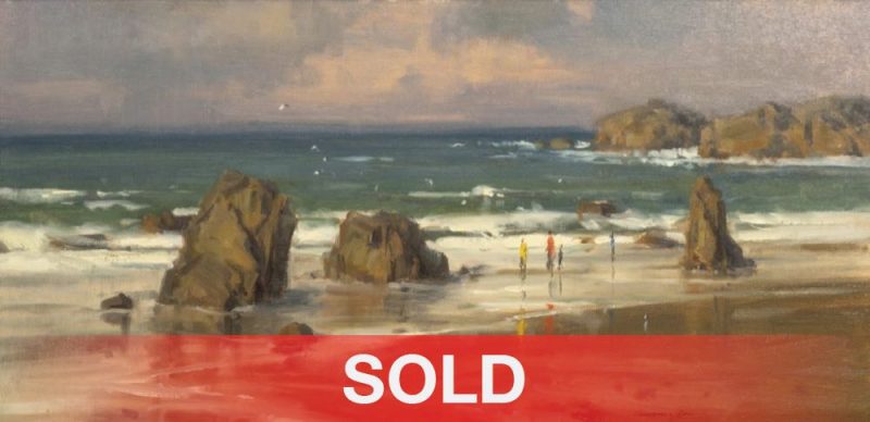 Scott Christensen Salt In The Air seascape oregon coast beach sand landscape oil painting