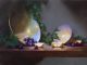 David Riedel Two Bowls flower floral stillife still life oil painting