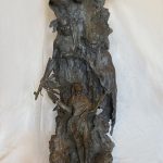 John Coleman Calling The Fathers Native American Indian mystical dream vision figure figurative western bronze sculpture sold
