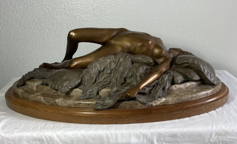 John Coleman Stella By Starlight nude naked woman figure figurative bronze sculpture