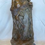 John Coleman The Wedding Couple Native American Indian man woman warrior squaw western bronze sculpture front sold