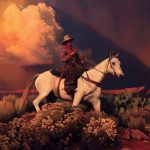 Mark Maggiori Electric Desert cowboy western oil painting