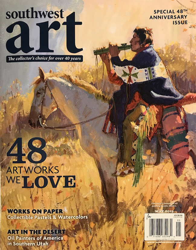 Southwest Art Magazine John Moyers May 2019 cover western