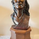 Susan Kliewer Hataalii The Singer Native American Indina man leader warrior chief portrait western bronze sculpture