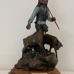 Susan Kliewer Dawn Boys Song Native American western bronze sculpture goat