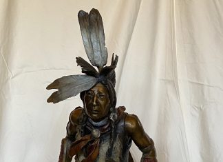 Susan Kliewer Southern Plains Dancer Native American Indian dance figure figurative bronze sculpture