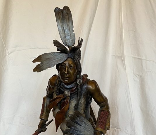 Susan Kliewer Southern Plains Dancer Native American Indian dance figure figurative bronze sculpture