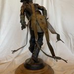 Susan Kliewer Southern Plains Dancer Native American Indian dance figure figurative bronze sculpture back