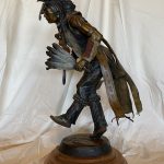 Susan Kliewer Southern Plains Dancer Native American Indian dance figure figurative bronze sculpture side