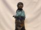 Susan Kliewer Squash Blossom Native American girl bronze sculpture