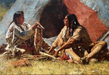 Howard Terpning The Bonnet Case textured canvas print Giclee