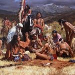 Howard Terpning Council of Chiefs textured canvas print Giclee