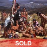 Howard Terpning Council of Chiefs Native American western painting canvas print giclee