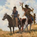 Howard Terpning The Trophy textured canvas print Giclee