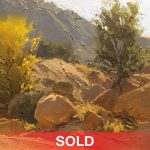 Bill Anton Granite Mountain Autumn rocks desert mountain landscape oil painting