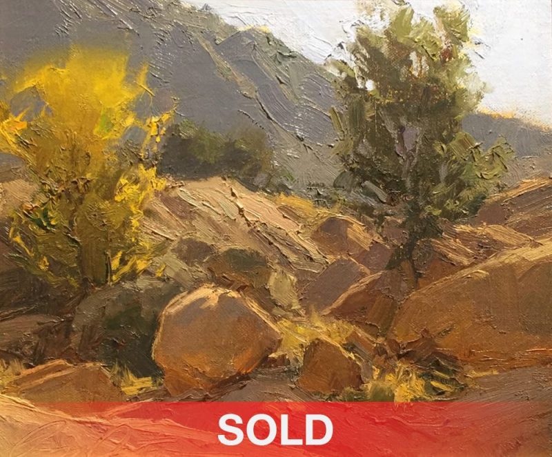 Bill Anton Granite Mountain Autumn rocks desert mountain landscape oil painting
