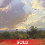 Bill Anton Sunset Over Juniper Ridge oil painting clouds brush desert landscape