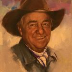 Harley Brown Joe Beeler portrait cowboy artists of America pastel painting