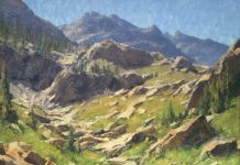 Matt Smith Spanish Peaks Wilderness mountain rocks landscape oil painting