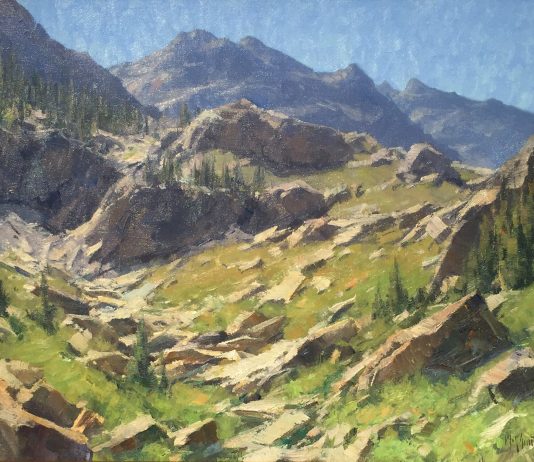 Matt Smith Spanish Peaks Wilderness mountain rocks landscape oil painting