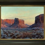 Darcie Peet Dawn Tiptoeing In Monument Valley Arizona landscape rock formation Utah western oil painting framed