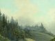 Darcie Peet Sea Fog Roses grape winery California landscape oil painting
