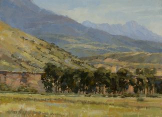 Darcie Peet Time To Hay western landscape farm ranch oil painting