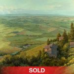 Darcie Peet Up To Montalcino - Tuscany landscape Italy oil painting sold