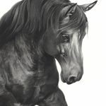 Mary Ross Buchholz Belgian Beauty horse equine pencil drawing western painting