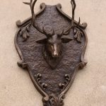 Mary Ross Buchholz Elk Head Wall Hanger wildlife western bronze sculpture