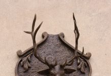 Mary Ross Buchholz Elk Head Wall Hanger wildlife western bronze sculpture