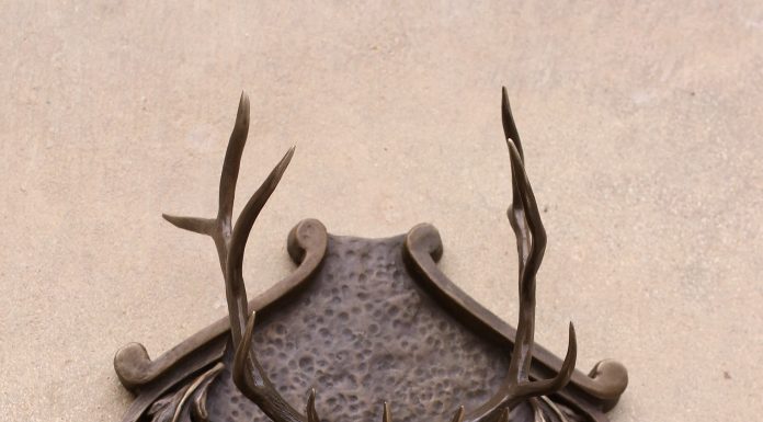 Mary Ross Buchholz Elk Head Wall Hanger wildlife western bronze sculpture