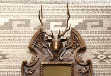 Mary Ross Buchholz elk stag mirror wildlife sculpture western bronze